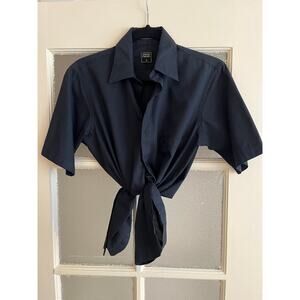 Vintage Pierre Cardin Cotton Poplin Short Sleeve Button Up